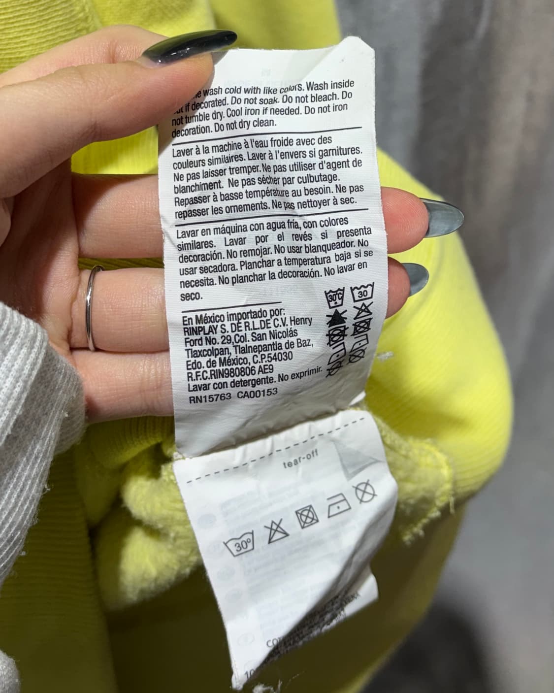 M 챔피언 우먼스 빅로고 레몬옐로우 후드티  상품이미지6