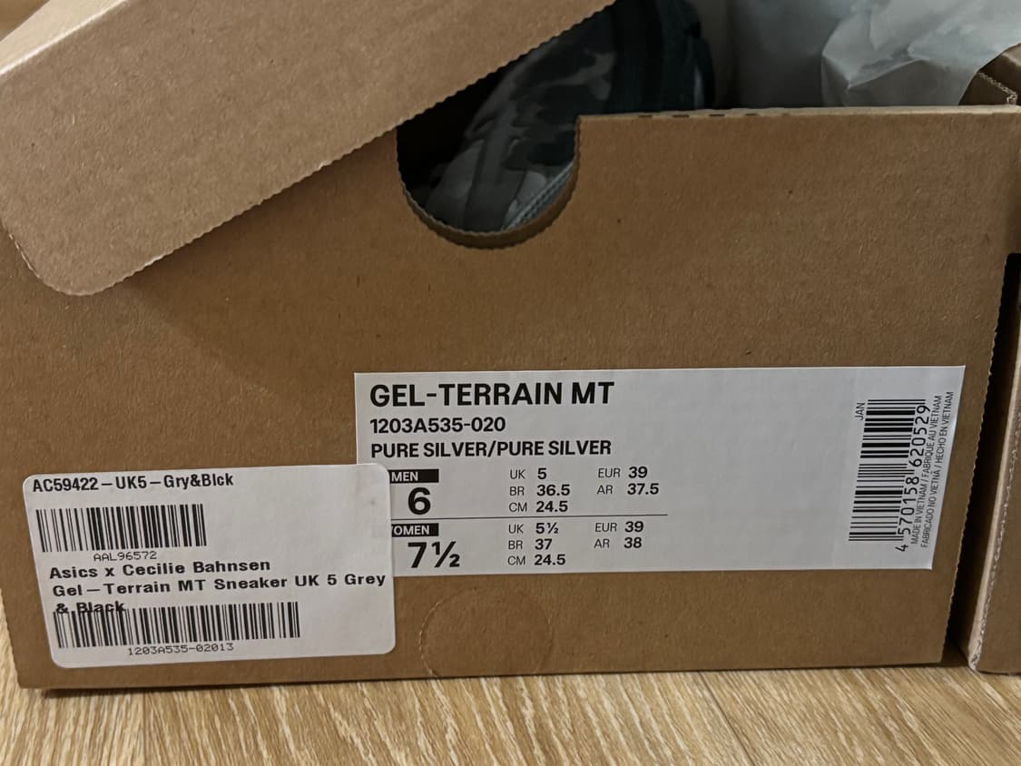 아식스 x 세실리에 반센 젤 터레인 MT 미드나잇 245 상품이미지7