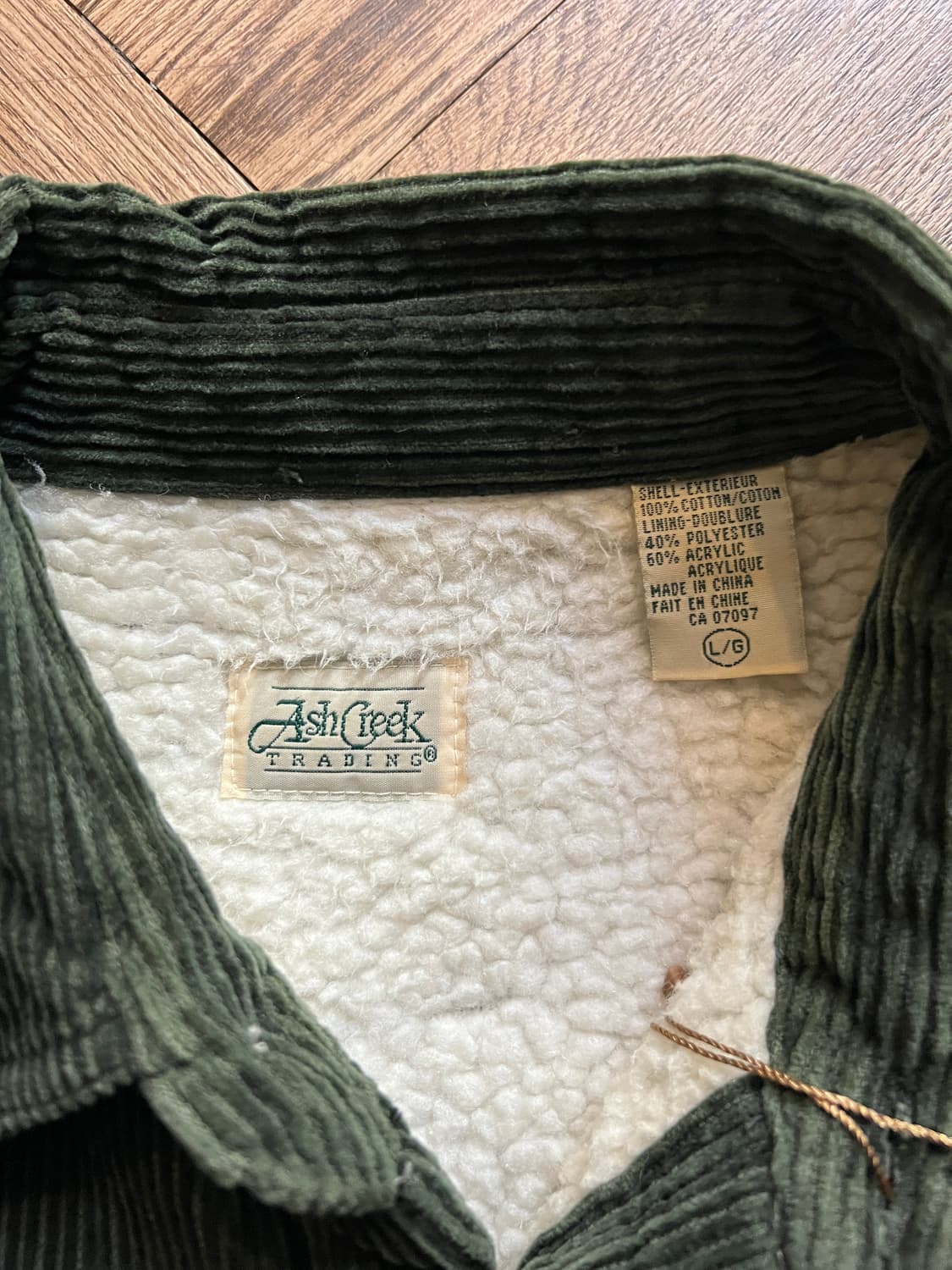 [L]USA 빈티지 쉐르파 라이닝 코듀로이 셔츠 자켓 상품이미지2