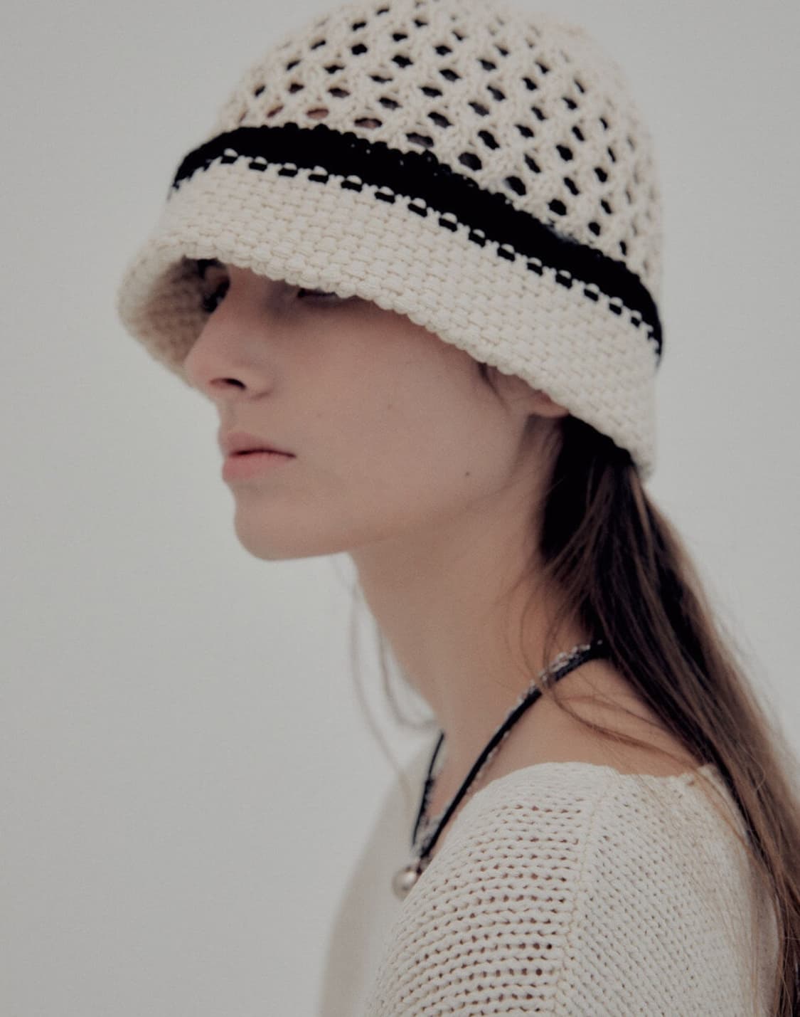 MOONSUN Honeycomb knit Hat 문선 비니 그물 상품이미지1