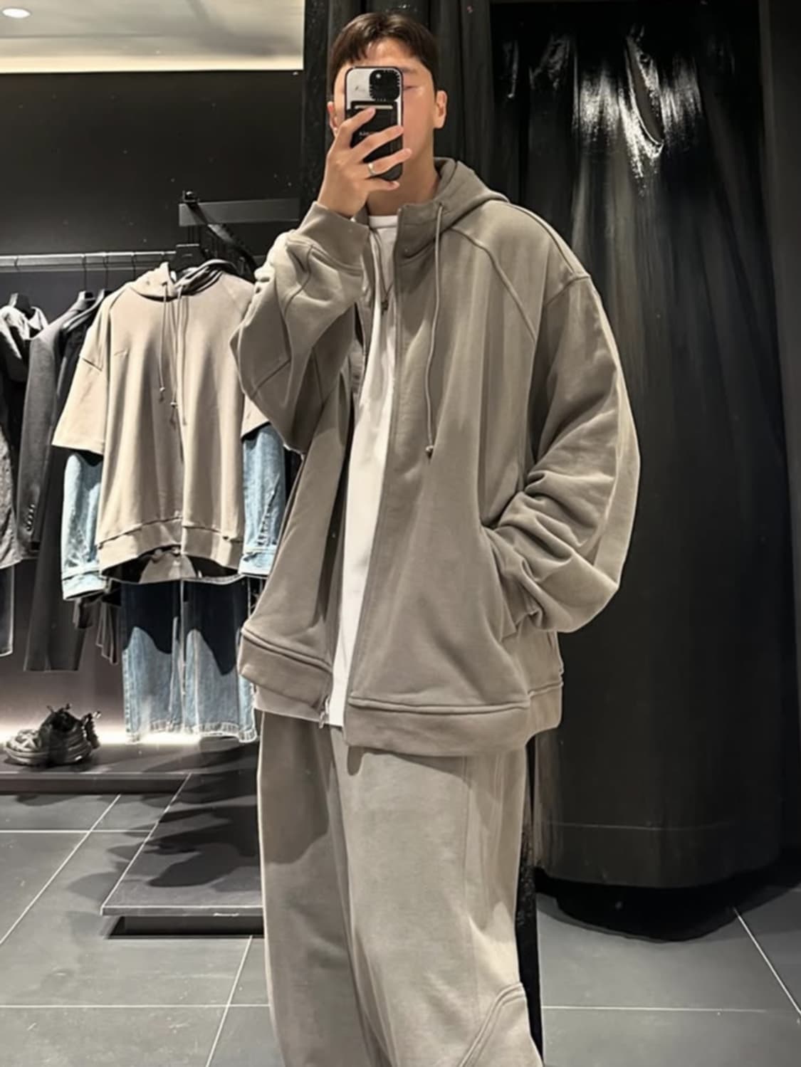 [M] 준지 24FW 미네랄 다잉 후드 집업 상품이미지5