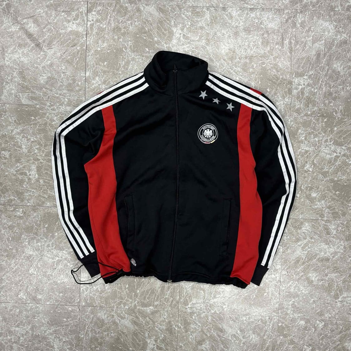 아디다스 독일 국대 05/06올드 유니폼 3성 블랙 검빨 트랙탑 희귀져지 상품이미지2
