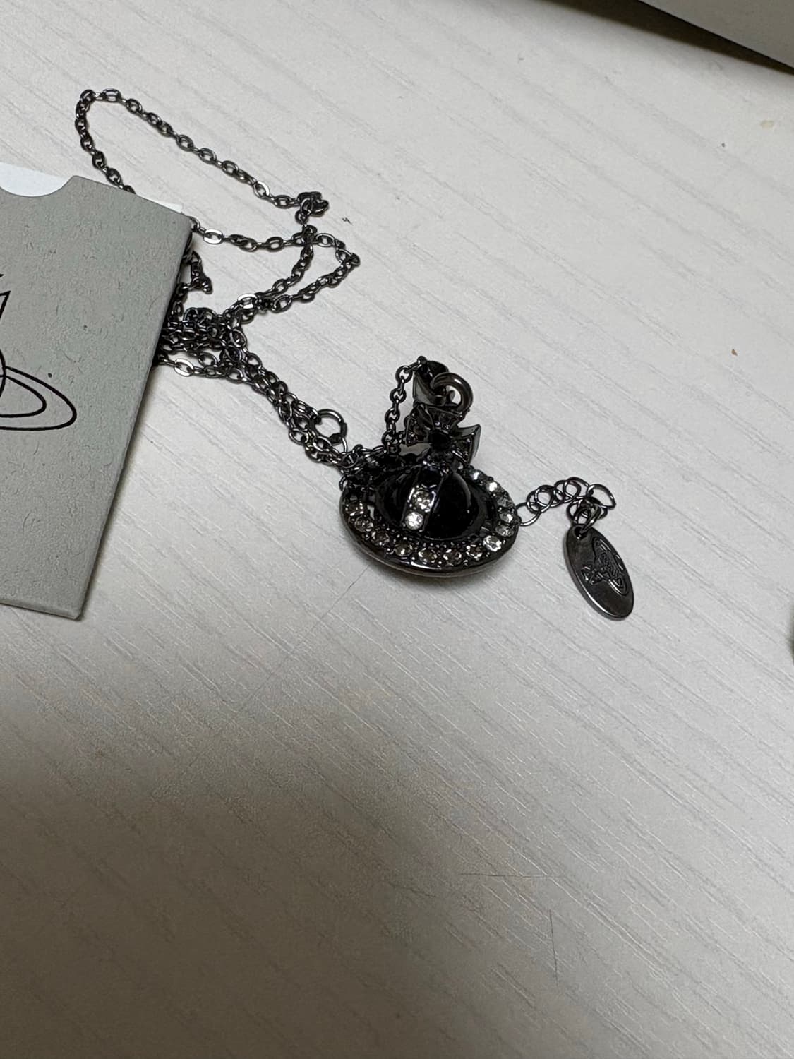 비비안웨스트우드  블랙 orb목걸이  상품이미지1