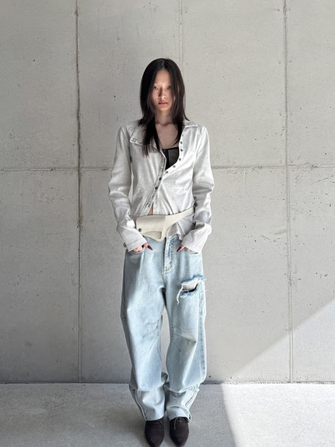 (예약중) 미스치프 WASHED JERSEY SHIRT 상품이미지3