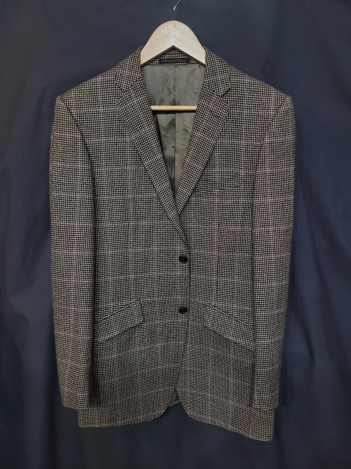 KENT & CURWEN 하운드체크 울 블레이저 자켓  상품이미지8