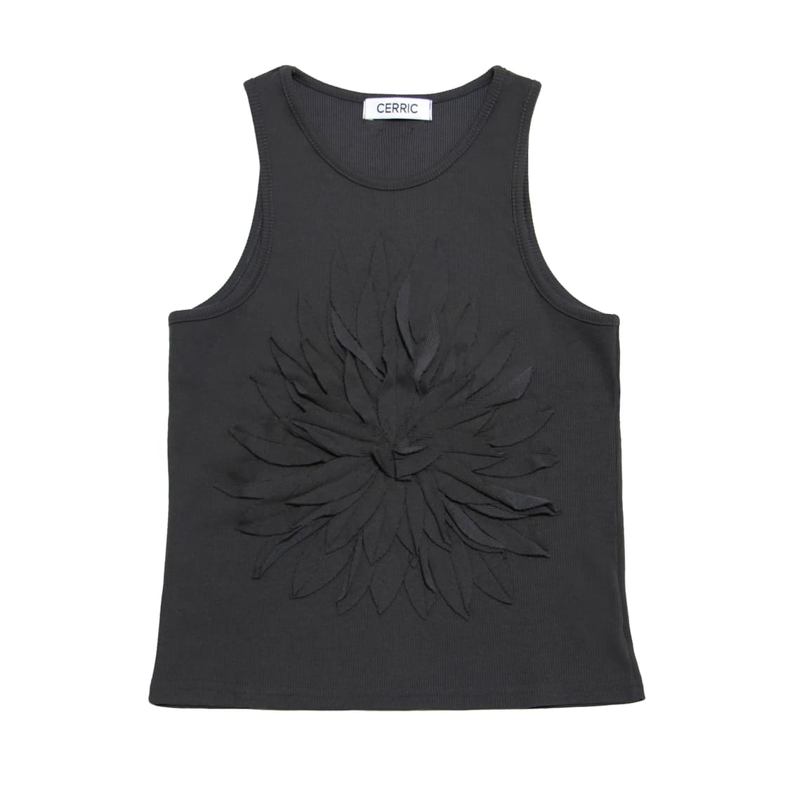 Flower Ribbed sleeveless 상품이미지4