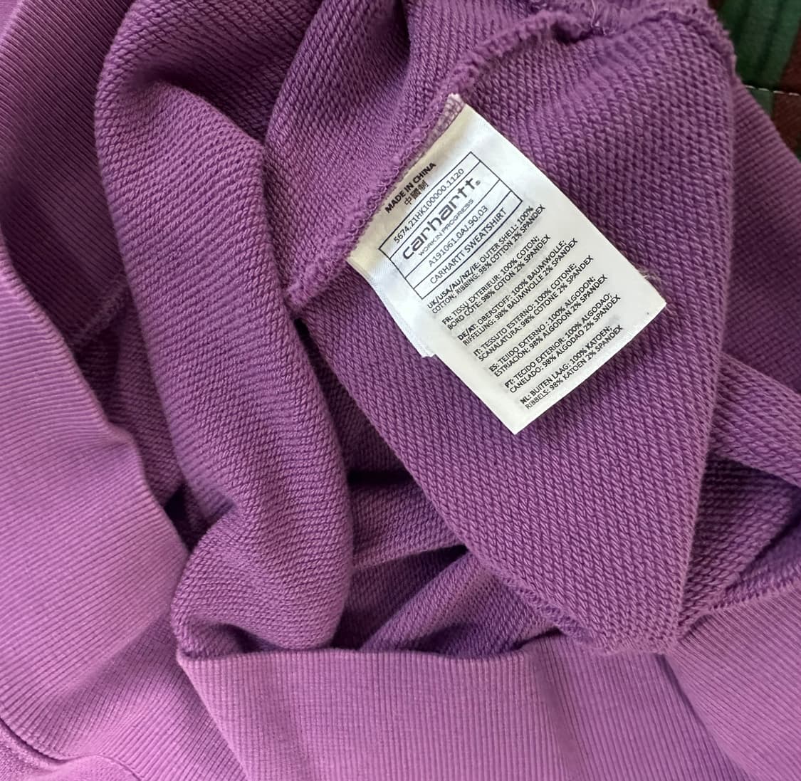 Carhartt Wip 보라색 맨투맨 상품이미지3