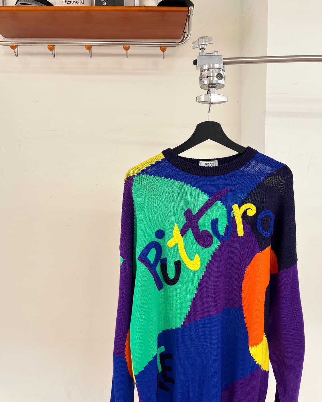 베르사체 피투라 아트 멀티컬러 울 스웨터 상품이미지2