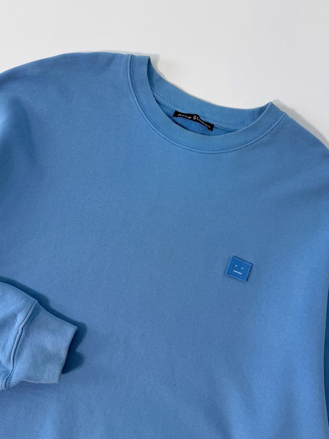 아크네 스튜디오 오버핏  스카이블루 포바 페이스 스웻 셔츠 상품이미지2