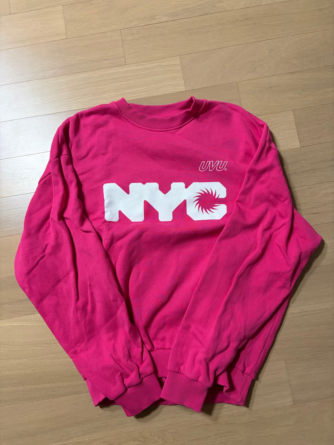 uvu 맨투맨 핑크  상품이미지1