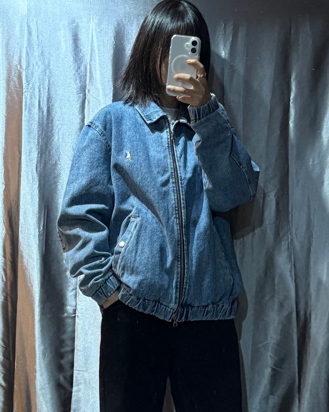 S YALE 예일 중청 미드 워시 데님자켓 상품이미지1