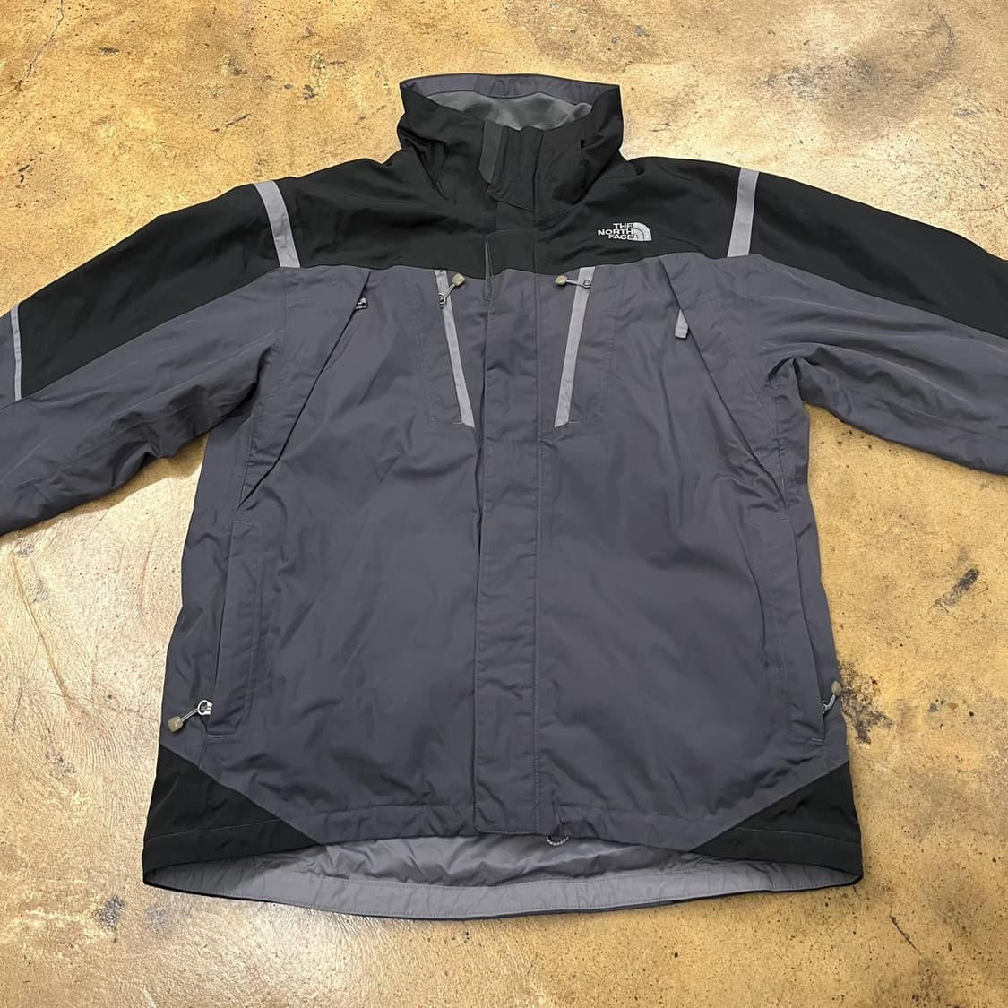 [정품/M] 노스페이스 바람막이 블랙 그레이 b14 상품이미지3