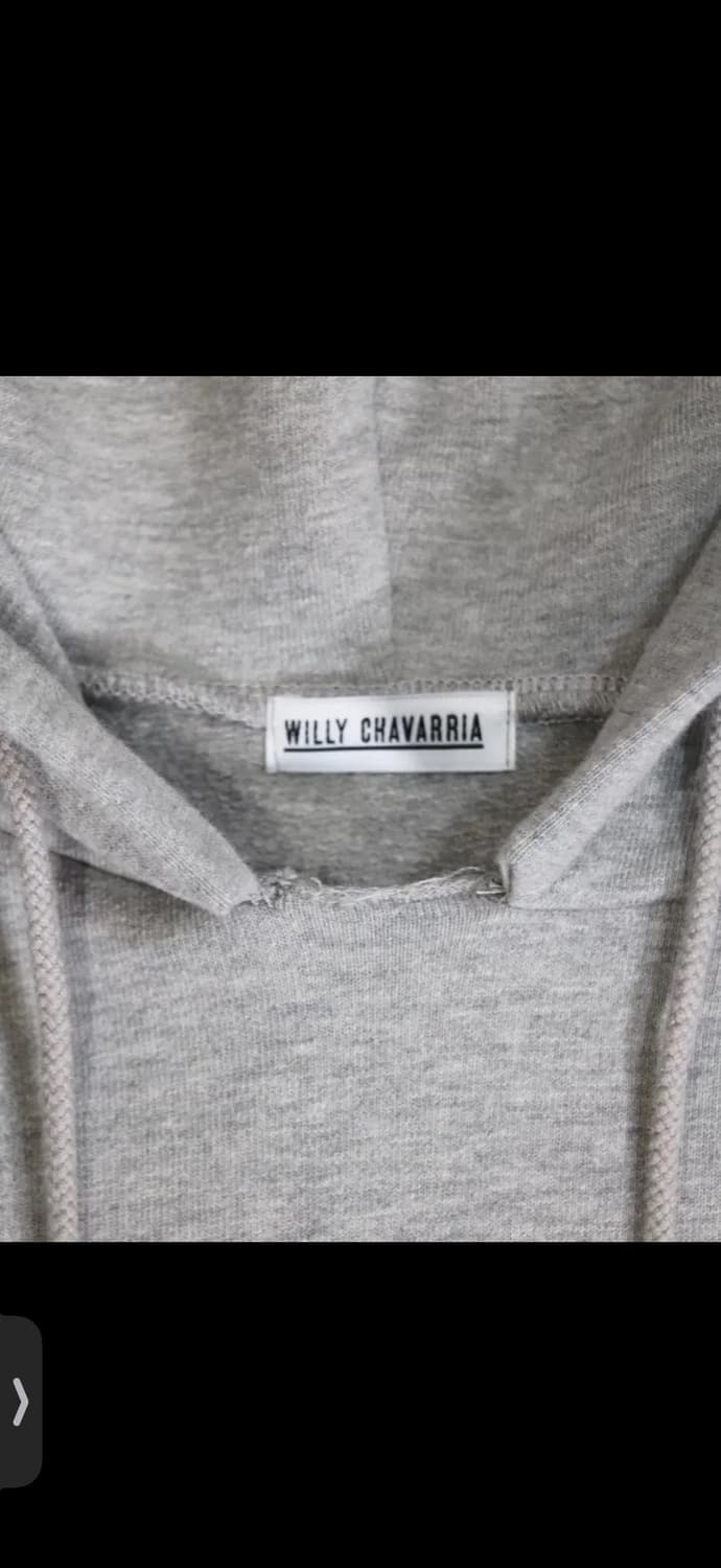 윌리 차바리아willy chavarria 로고 후드 그레이 L 상품이미지7