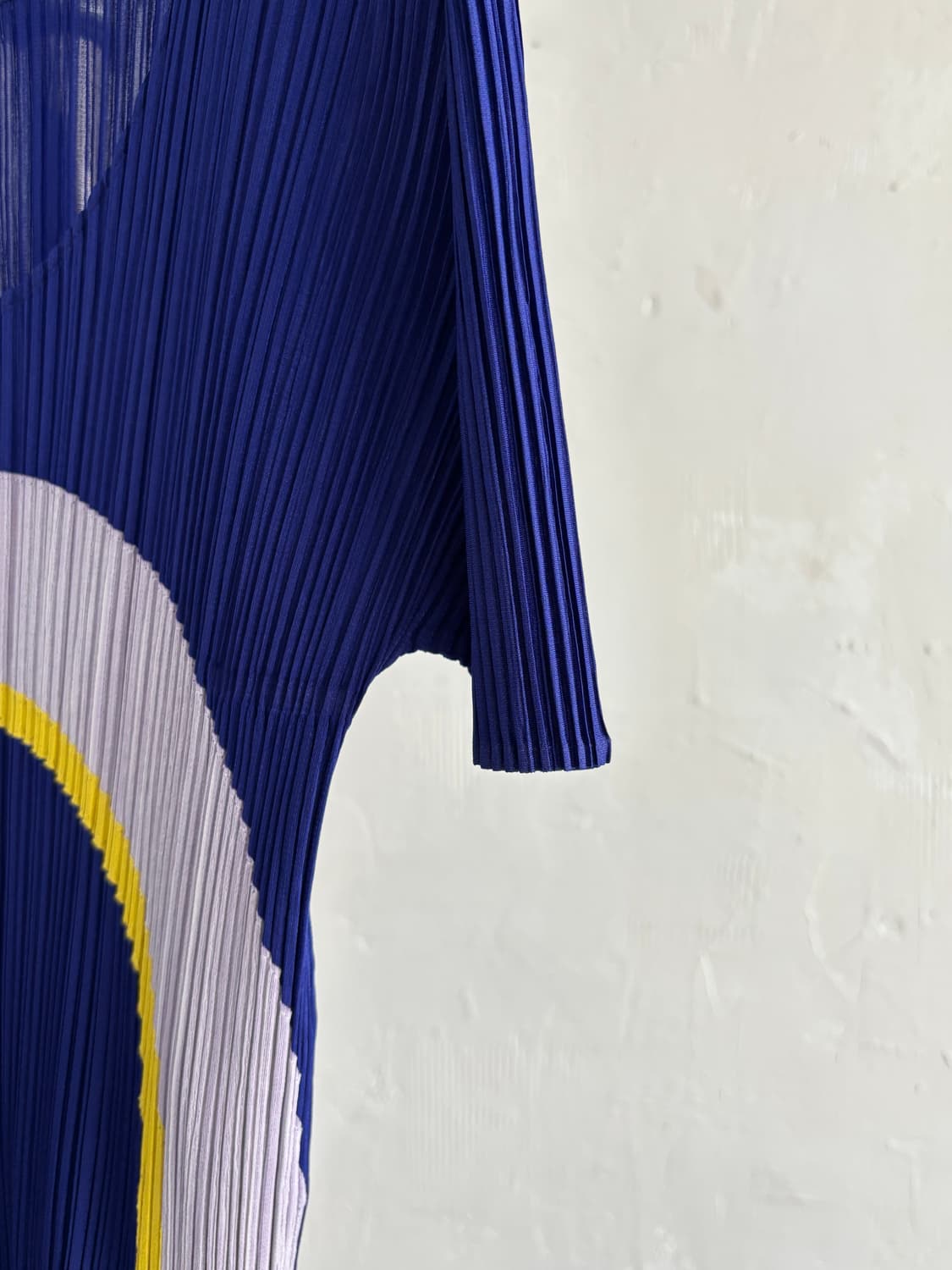 Pleats Please 플리츠플리즈 퍼플 옐로우 플리츠 반팔  상품이미지6