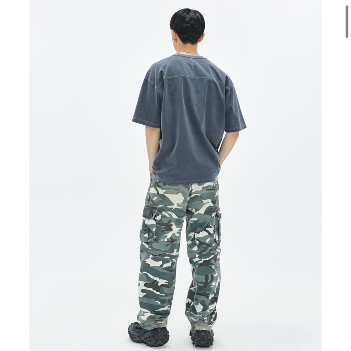 [XL] 소버먼트 460G 컷 헤비 피그먼트 반팔 티셔츠 스톤 네이비 상품이미지2