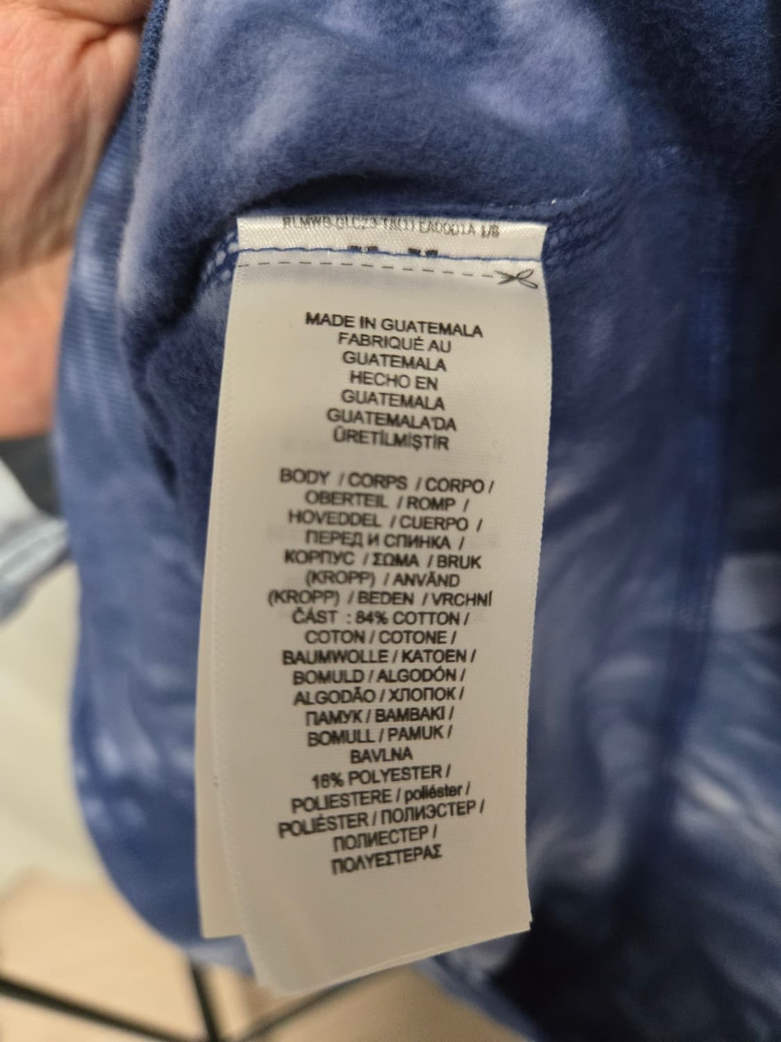 (새상품)폴로 랄프로렌 남성 맨투맨 M, 타이다이 네이비 클라우드 색상 상품이미지4