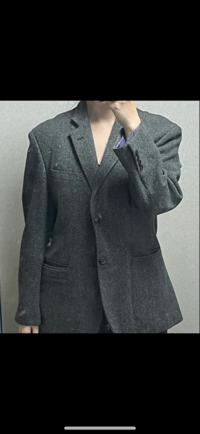 빈티지 헤링본 초겨울 자켓 상품이미지2