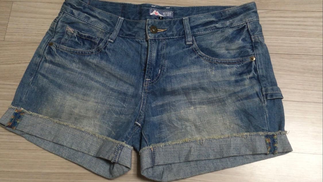 Beams heart denim shorts 상품이미지3