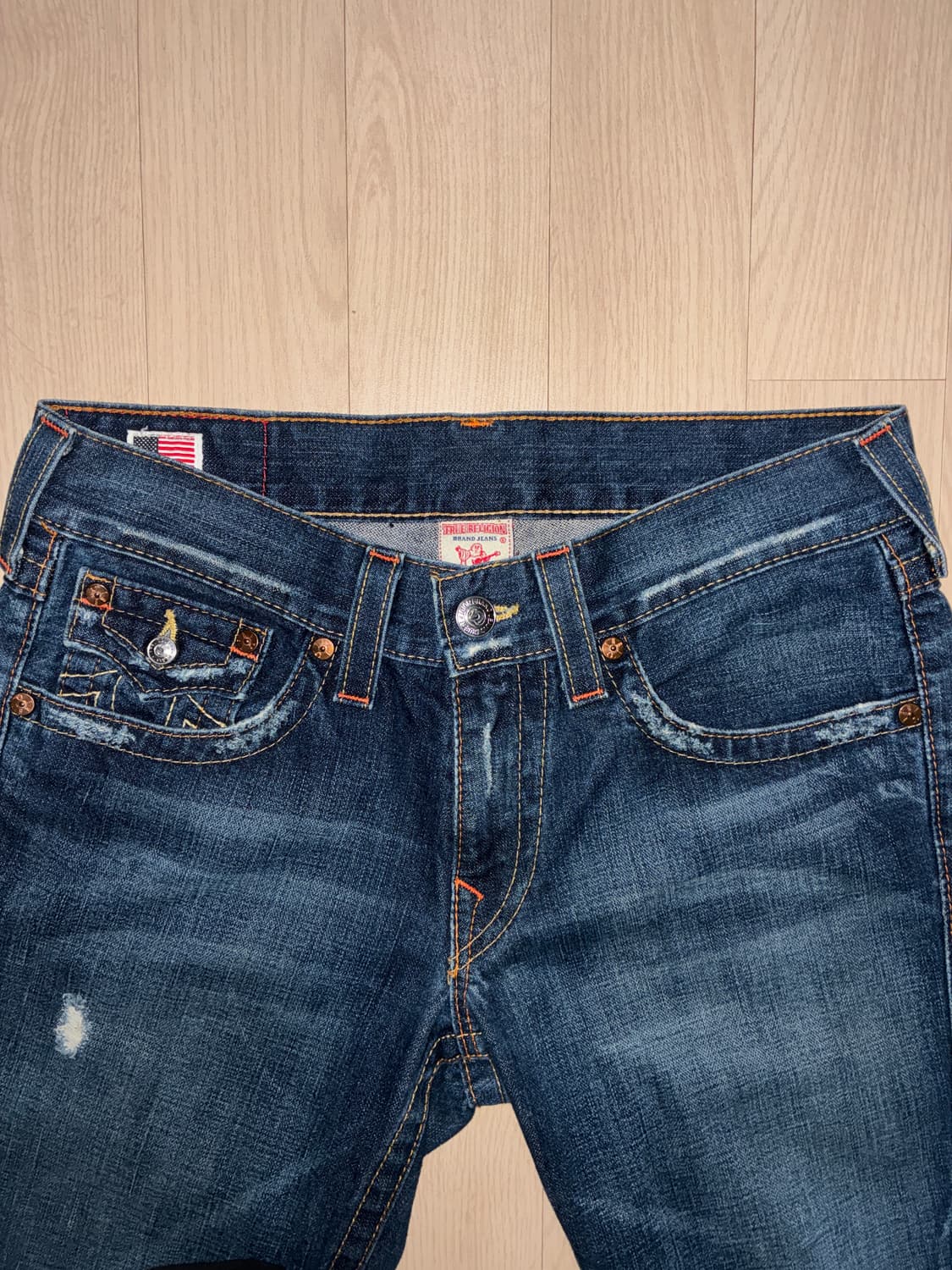 트루릴리전 조이 워싱 부츠컷 데님 y2k 상품이미지6