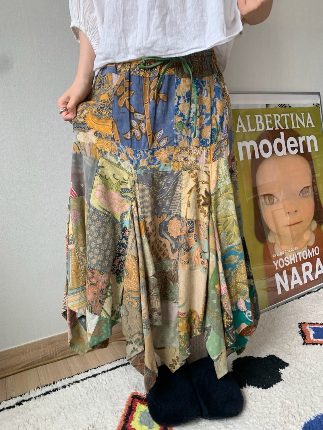 ethnic patchwork skirt 상품이미지1