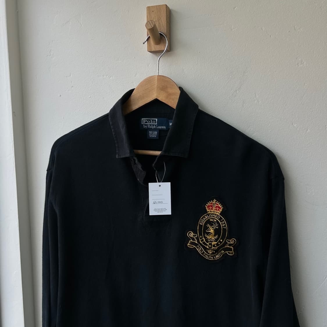 16498 - 폴로 랄프로렌 블랙 빅로고 럭비티 상품이미지1