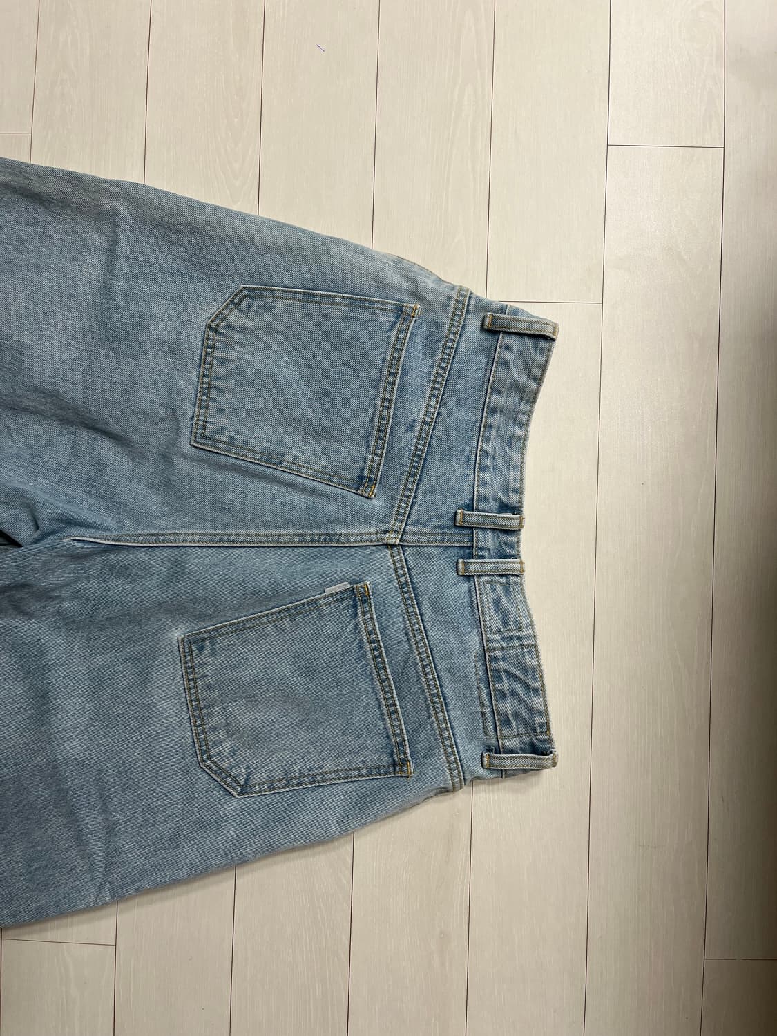 [Youth]Structured Wide Denim Pants ( S) 상품이미지10