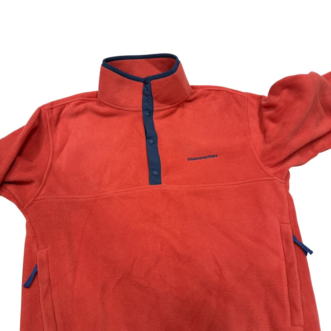 디스이즈네버댓 플리스 풀오버 신칠라 맨투맨 오렌지 S 상품이미지3