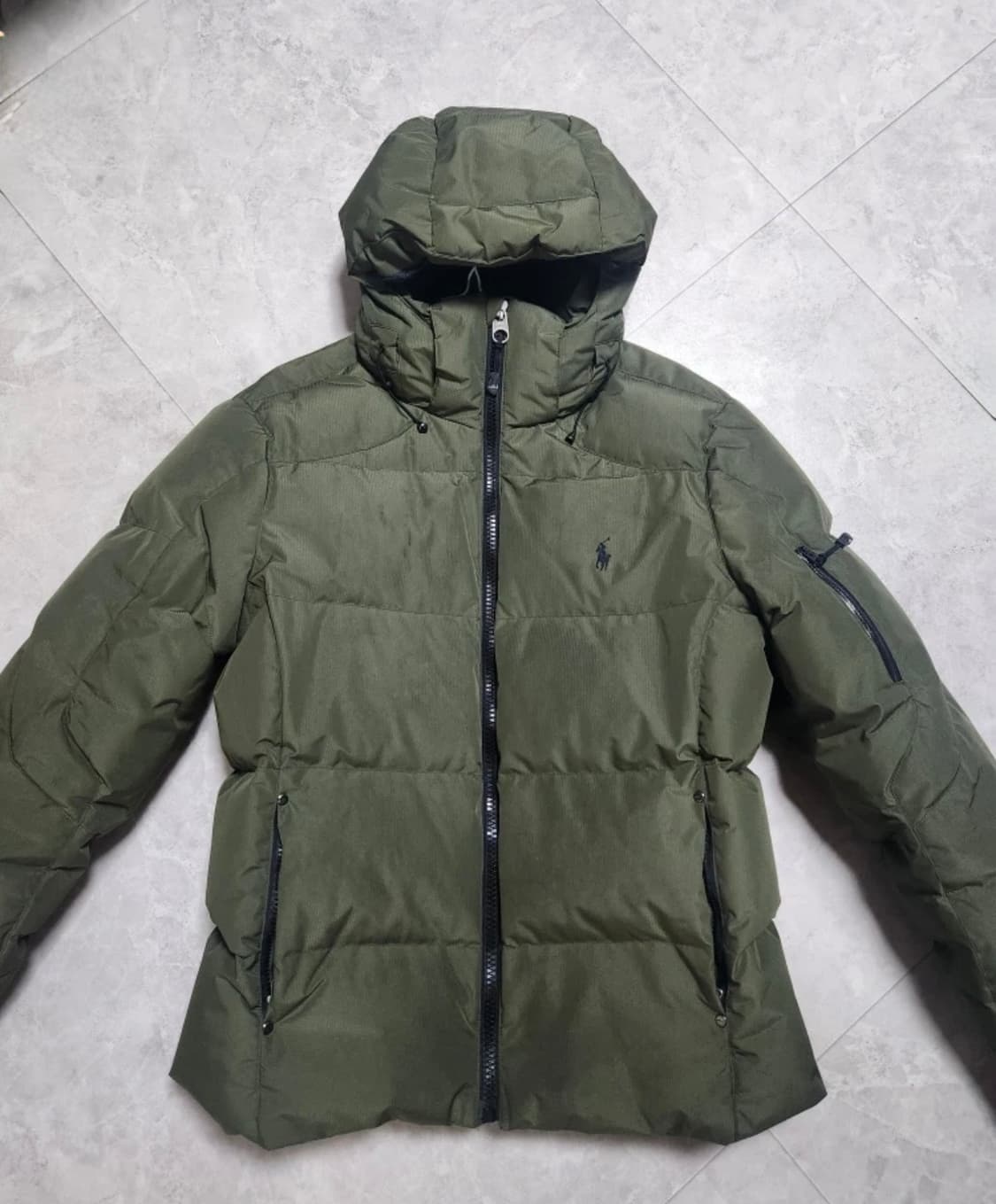 폴로 카키 덕다운 패딩 (S) 상품이미지2