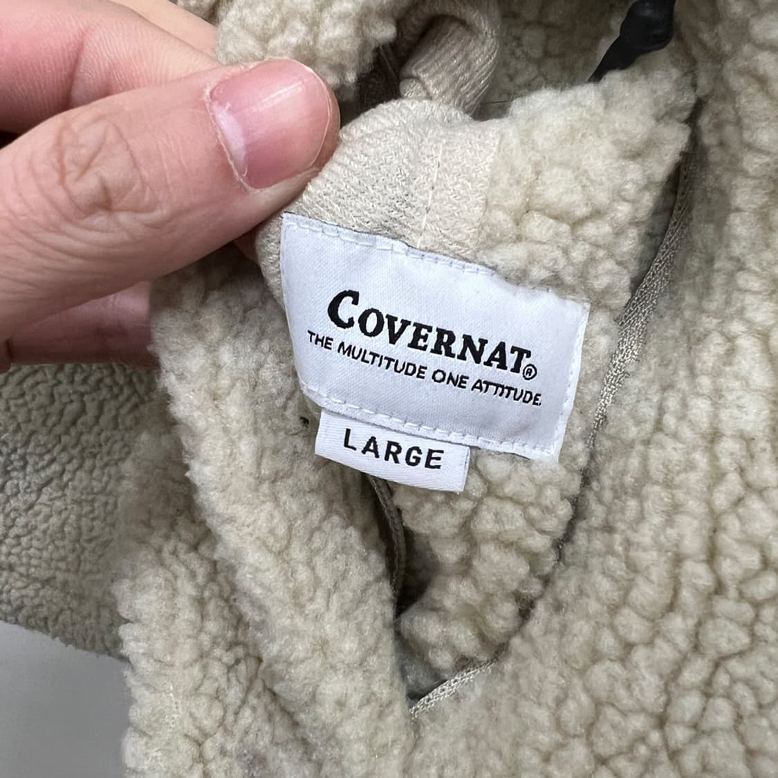커버낫 리버시블 백로고 플리스 점퍼 자켓 L 상품이미지6