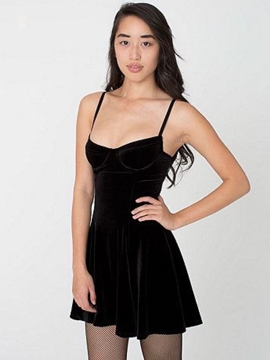 뷔스티에 벨벳 미니 드레스  상품이미지1