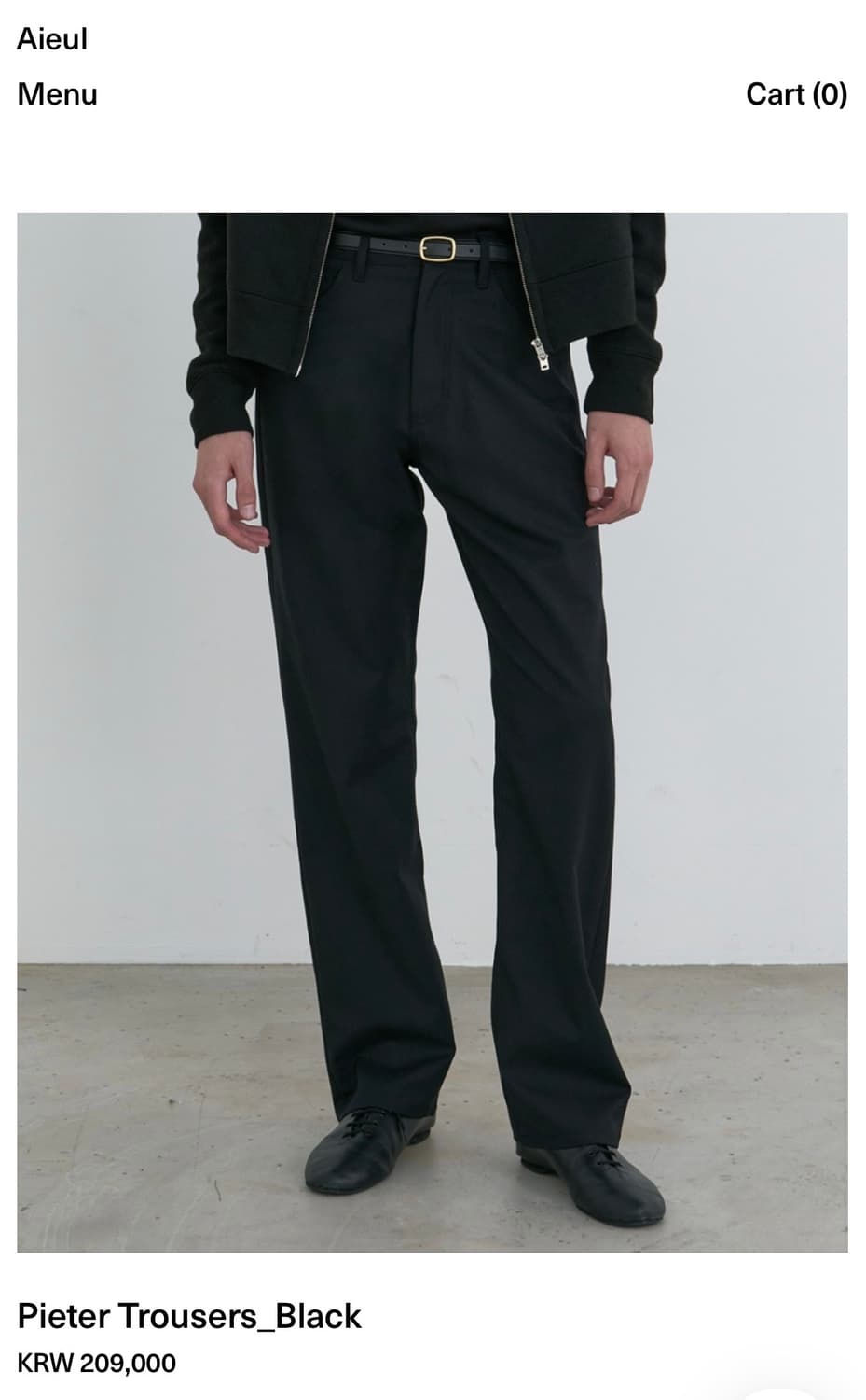 aieul Pieter Trousers 50(black) 상품이미지1