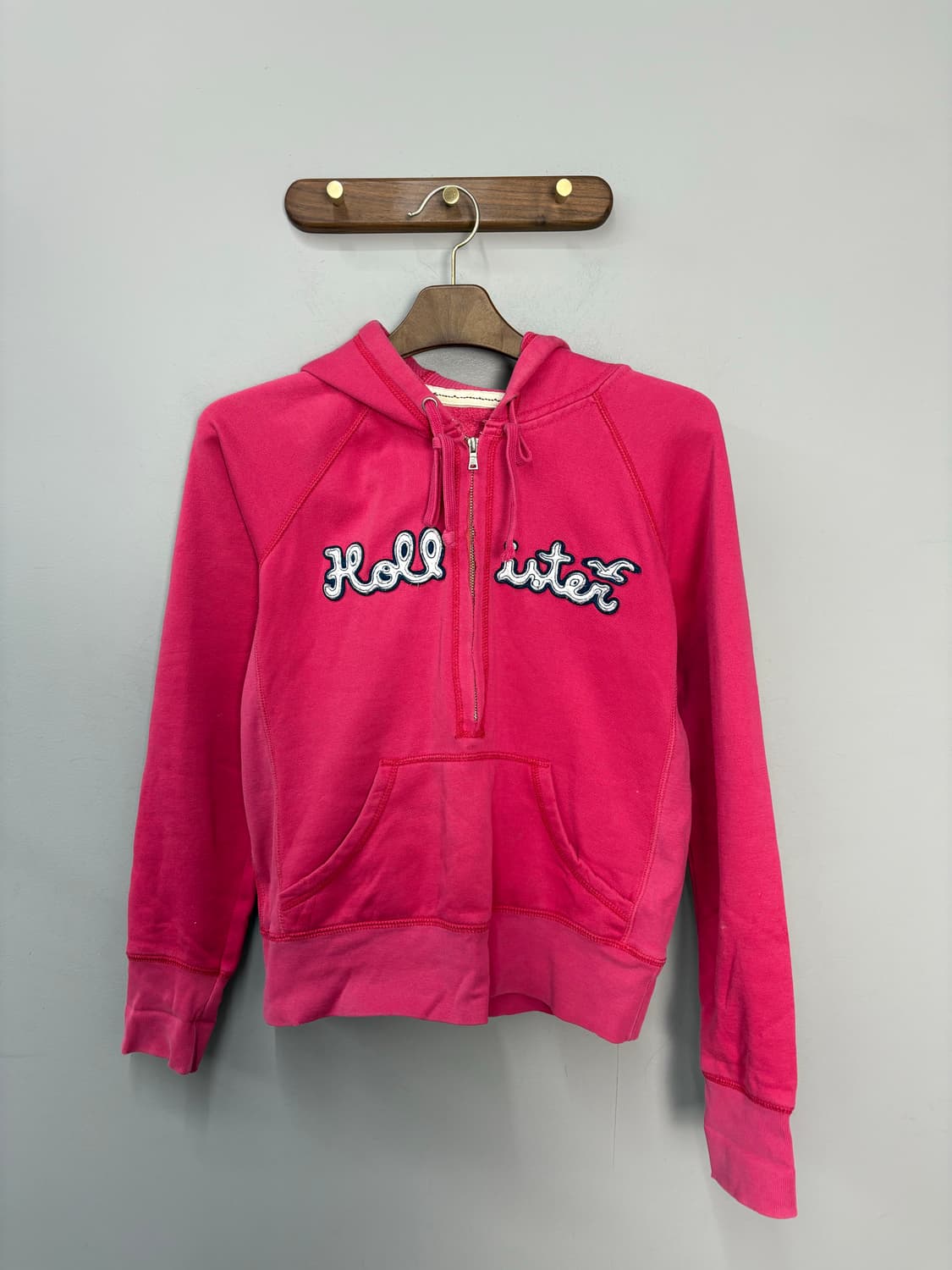 홀리스터 y2k 핫핑크 후드집업 A3224 상품이미지2