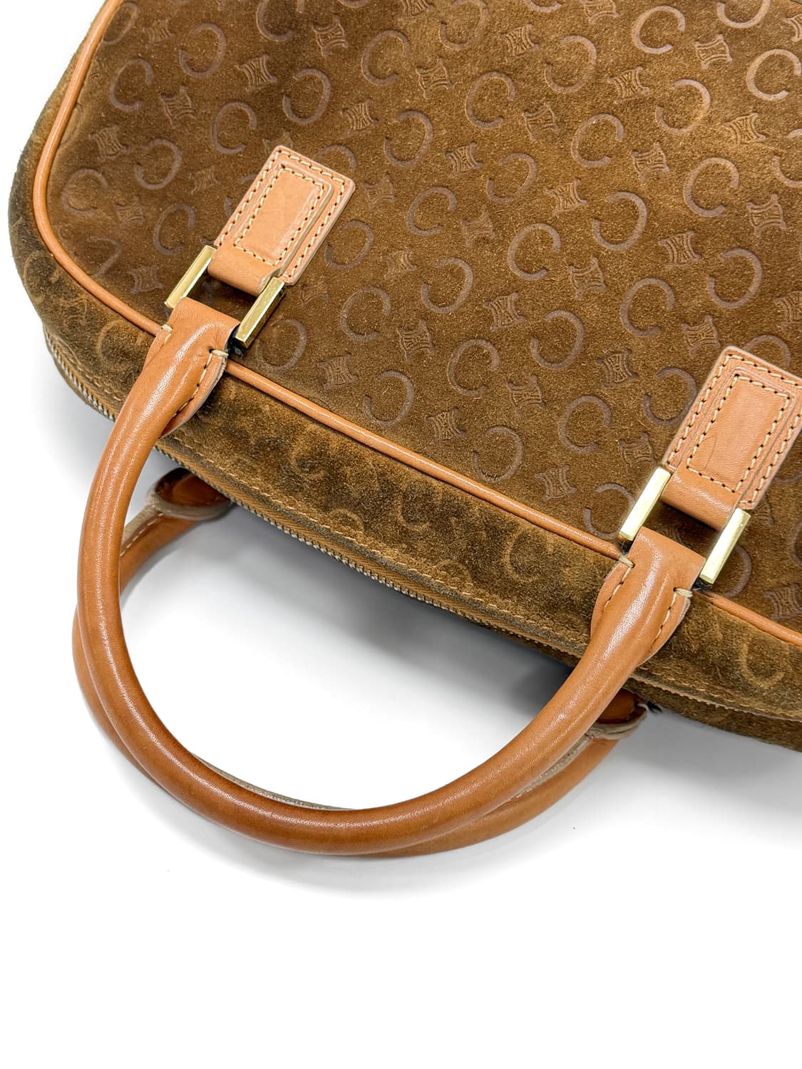 셀린느 C 블라종 엠보싱 스웨이드 보스턴백 상품이미지4