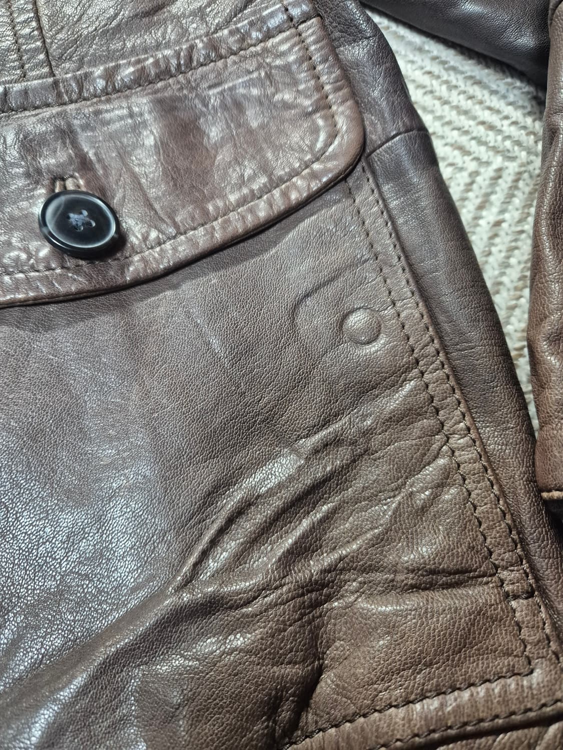 GAP 고트 레더자켓 상품이미지6