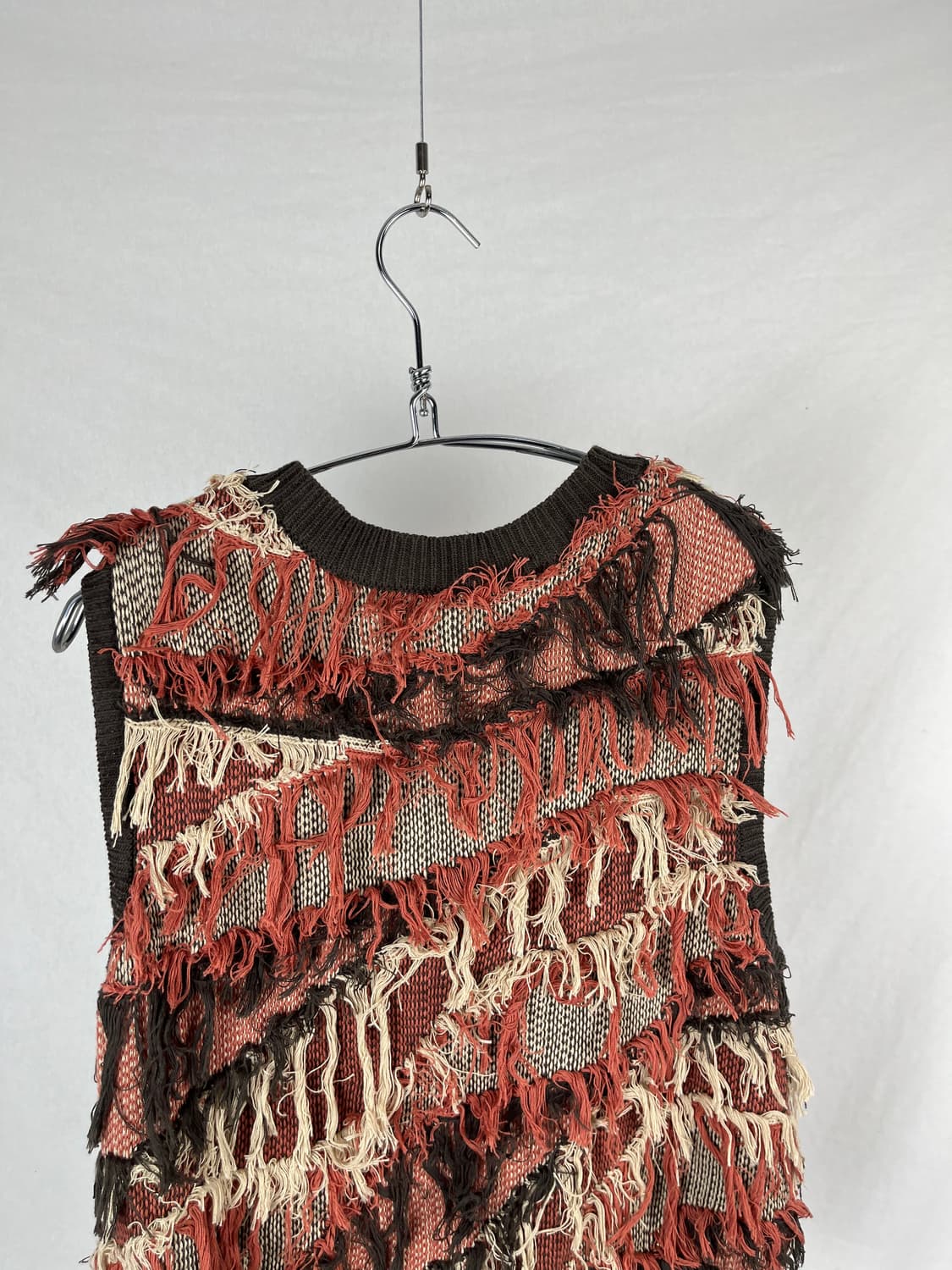 Vintage 그런지 니트 베스트 상품이미지5