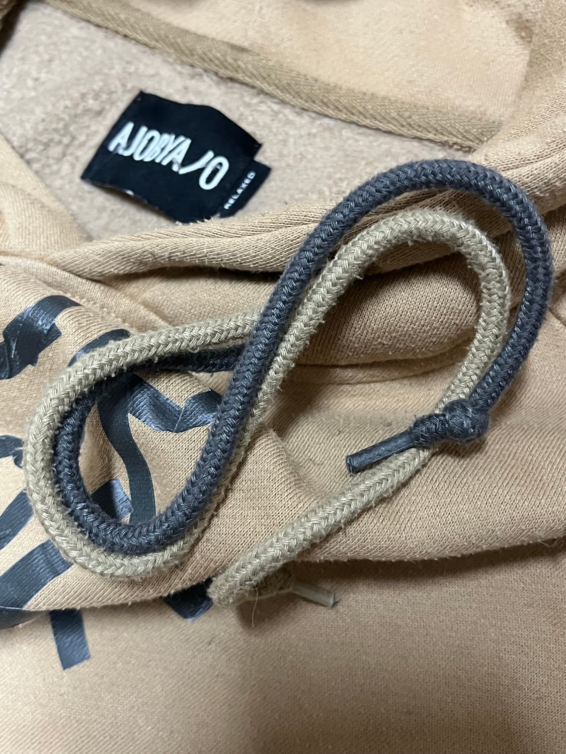 아조바이아조 후드티 베이지 L 상품이미지5