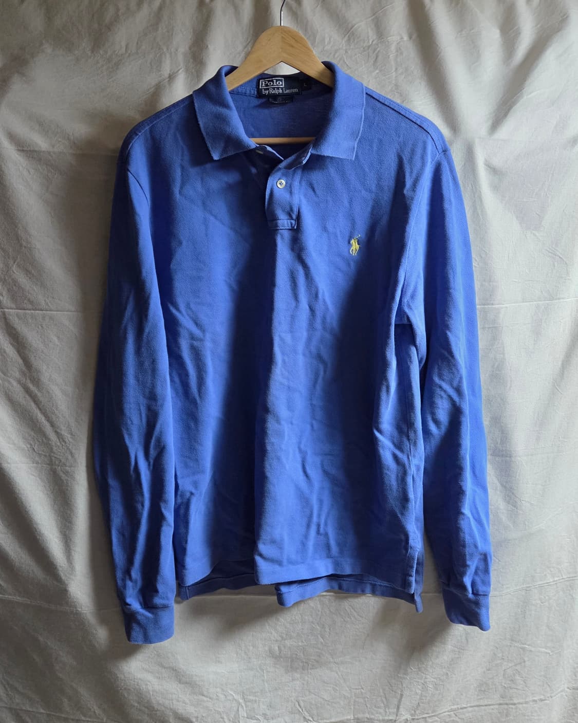 폴로 랄프로렌 긴팔 폴로셔츠 블루 L 95~100 상품이미지1