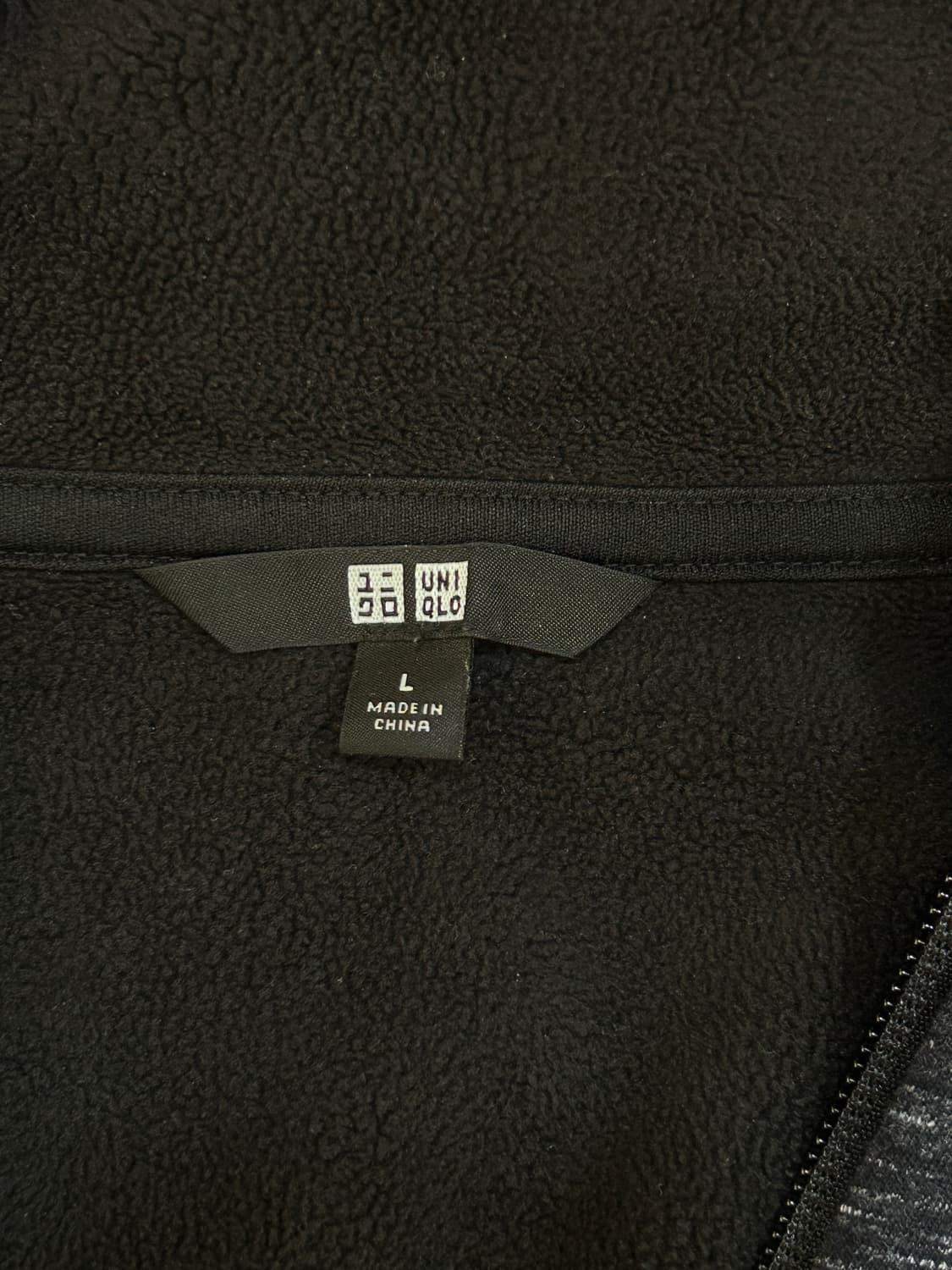 유니클로 블럭테크 플리스 후드집업 여성 L 사이즈 네이비 상품이미지6