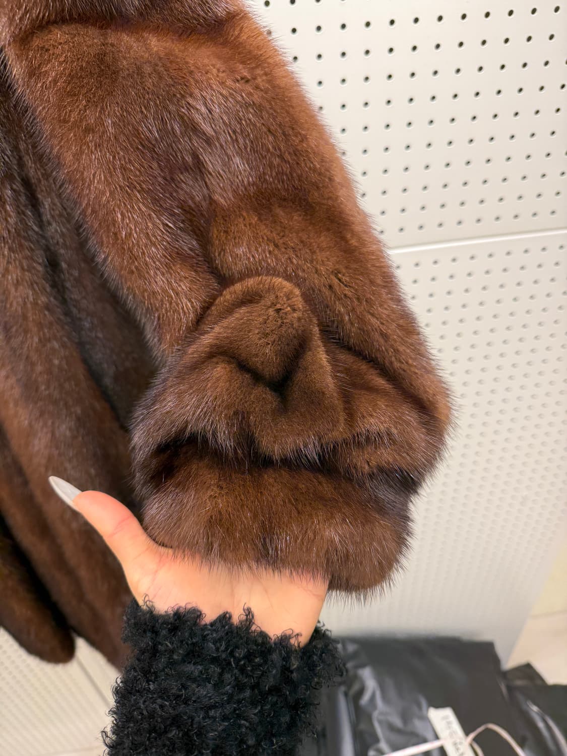 르파르 리얼 퍼 코트 브라운 U1036 상품이미지4