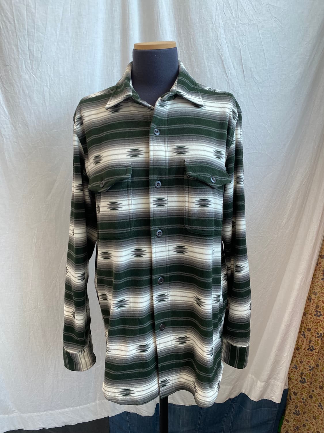 UNIQLO 에스닉 플리스 셔츠(MEN M) 상품이미지1