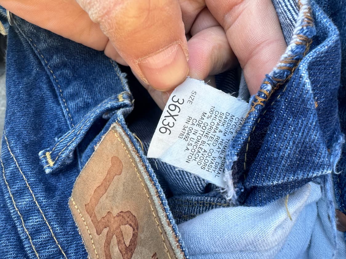 70s lee 200 talon지퍼 빈티지 워싱 웨스턴 데님 팬츠 상품이미지8