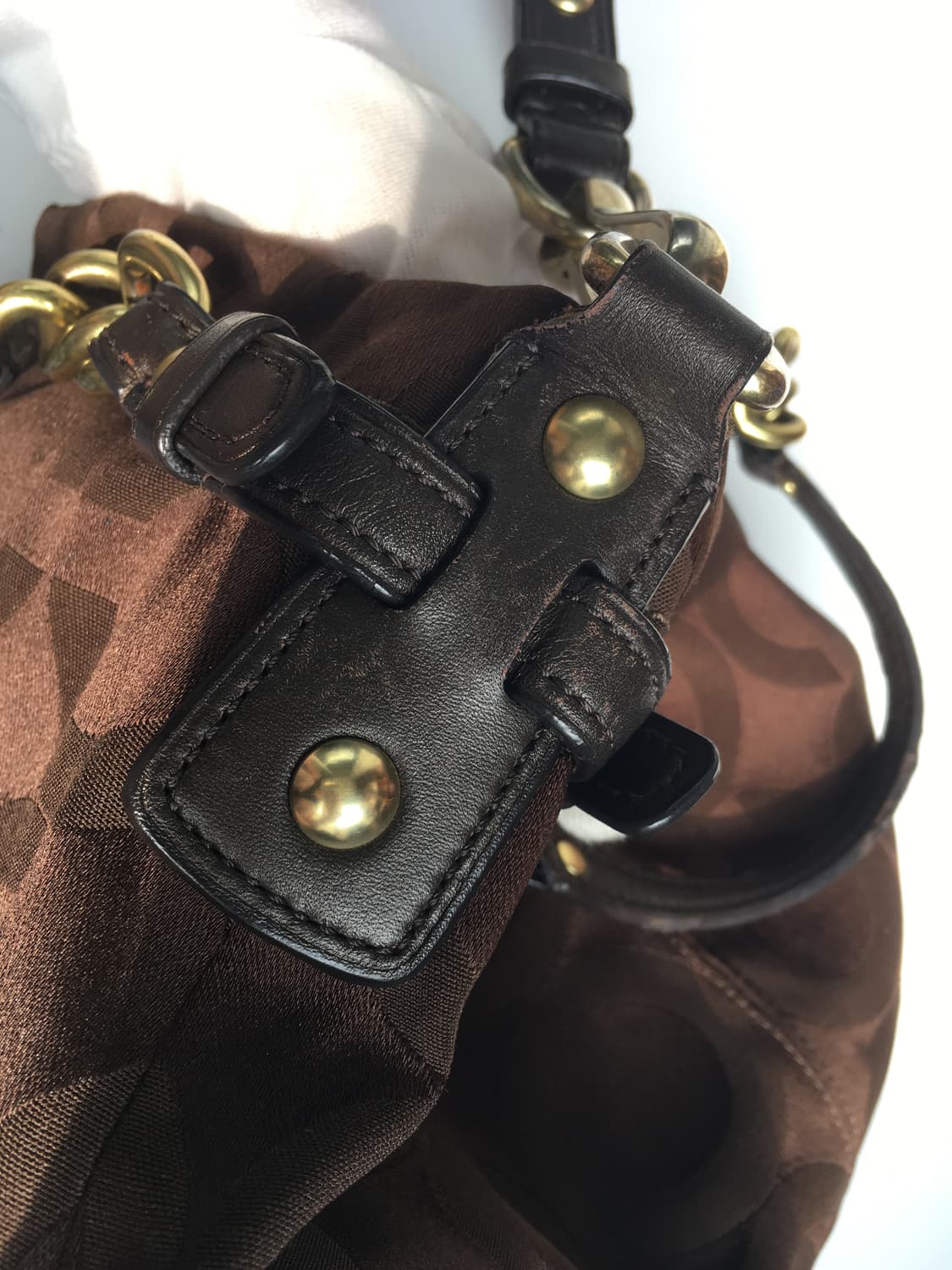 코치 호보 초코브라운 숄더백 y2k 상품이미지3