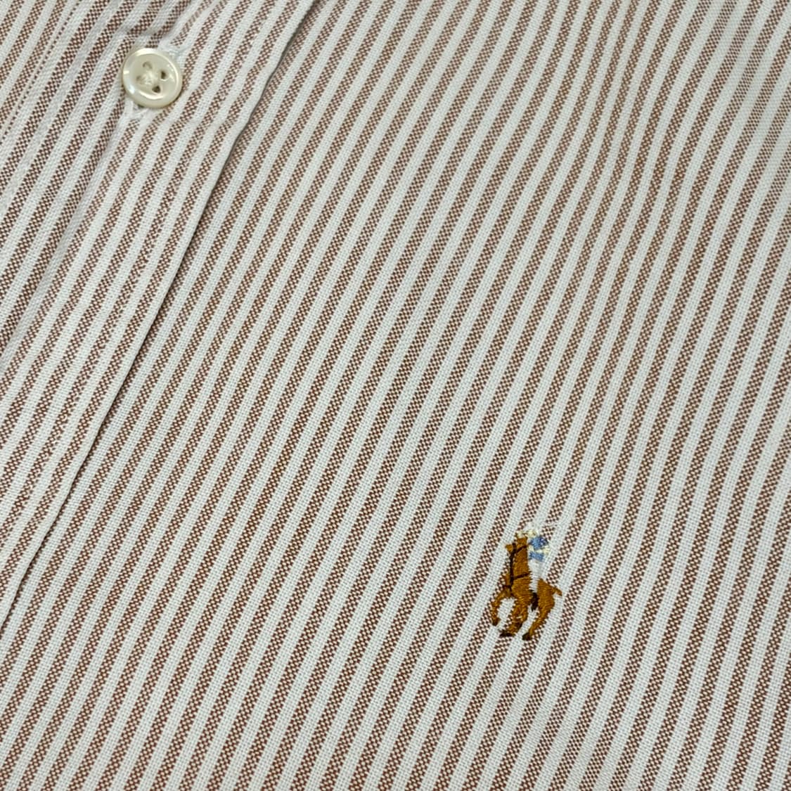 90s 미국 빈티지 폴로랄프로렌 스트라이프 옥스포드 셔츠 상품이미지4