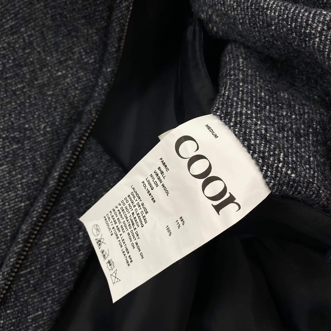 쿠어 버진 울 오버사이즈 모직 블루종 자켓 (103) 상품이미지5