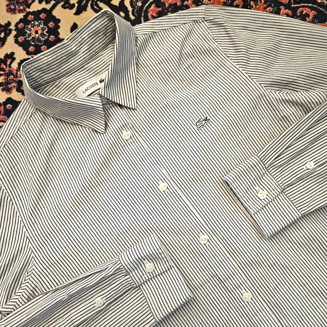 라코스테(Lacoste) 화이트패치 스트라이프 셔츠 상품이미지2