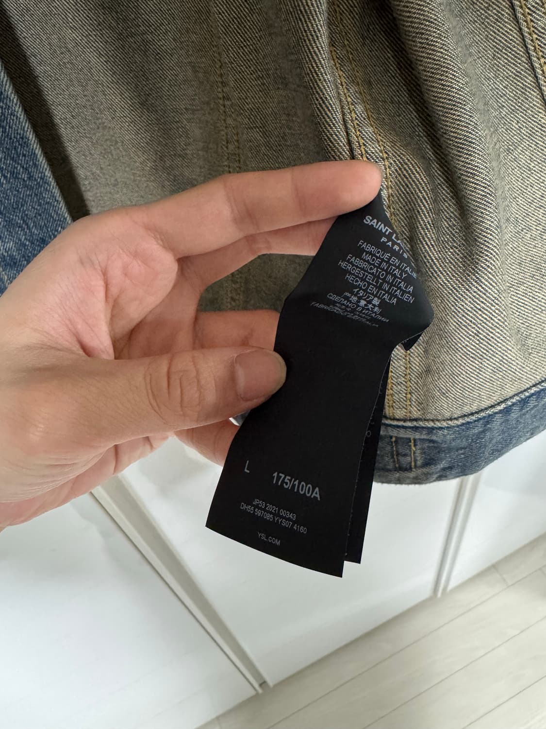 [L] 생로랑 퍼머넌트 데님 자켓 상품이미지3