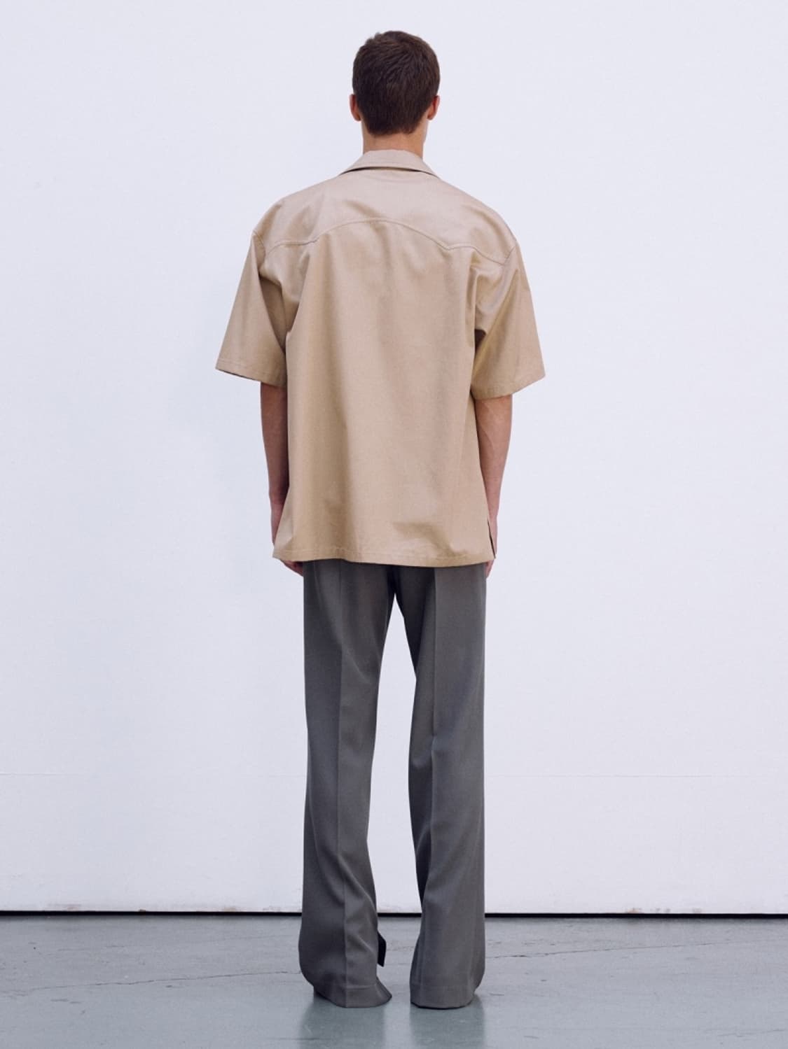 [할인] 렉토 24S/S 매트 코튼 멀티포켓셔츠 베이지 상품이미지2