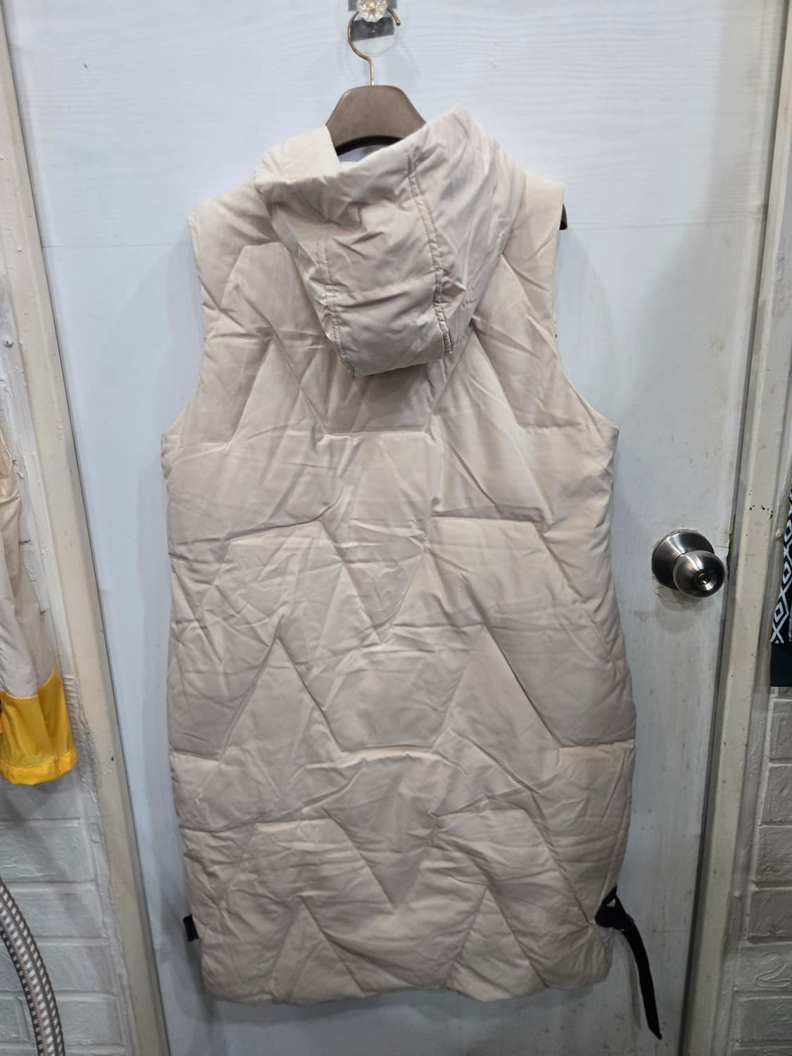 FREE사이즈)) 여성 롱 후드 패딩 조끼! 짱 따뜻하고 이뻐요!~ 상품이미지4