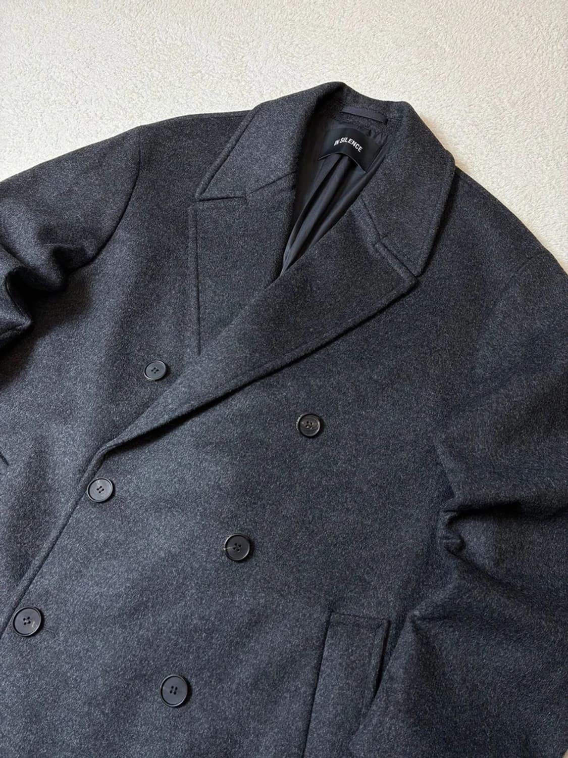 인사일런스 캐시미어 블렌드 더블 롱 코트 PN7660 상품이미지2