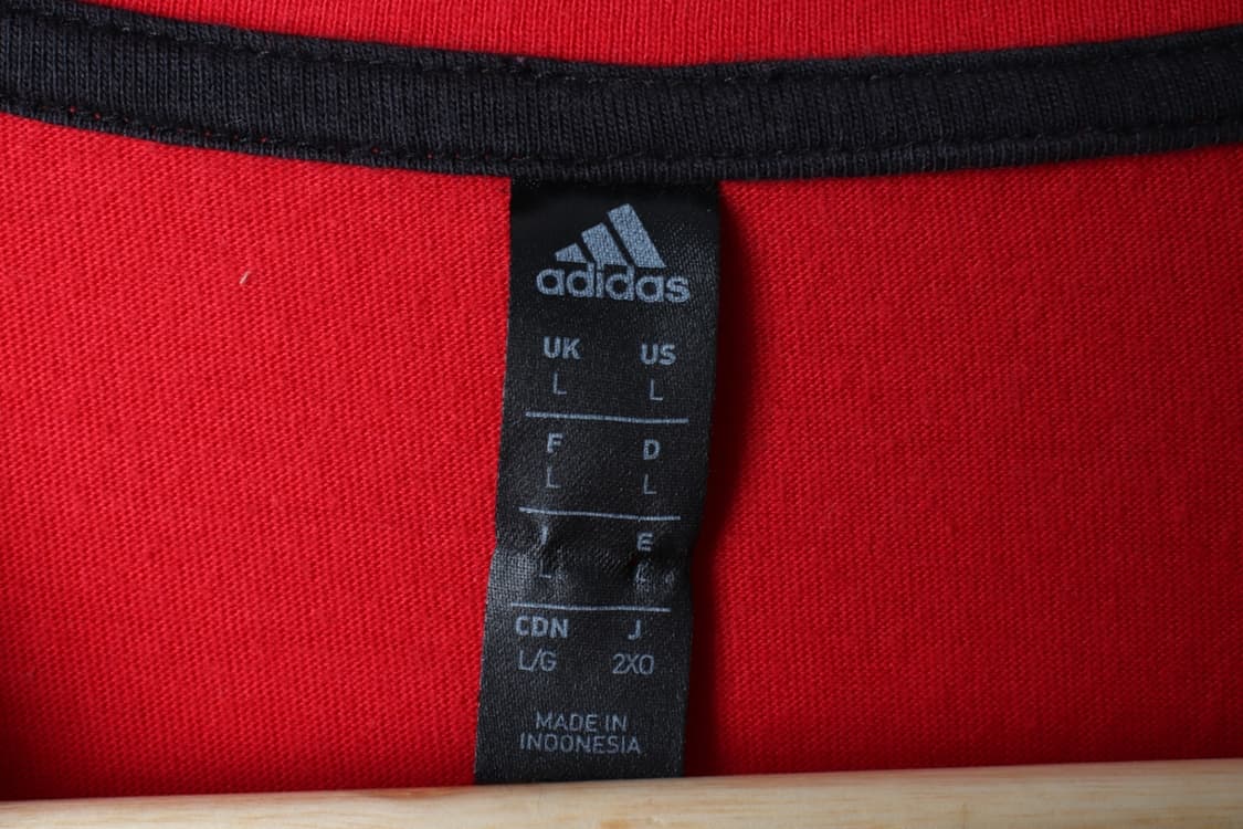 (L-XL) 아디다스 반팔 티셔츠 빅로고 레드 올드스쿨-H30088 상품이미지6